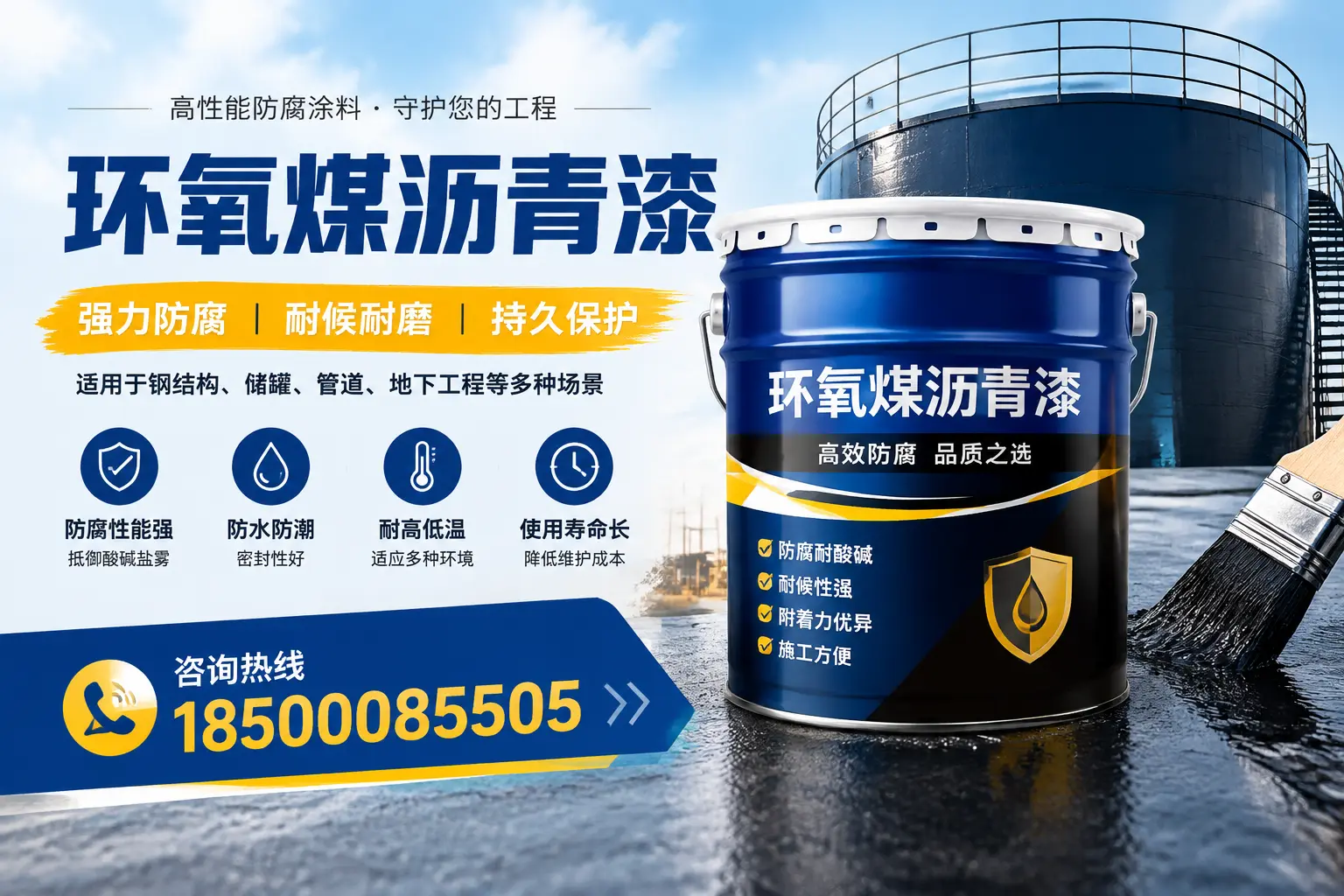 环氧煤沥青漆在工业中的应用，武汉企业的选择